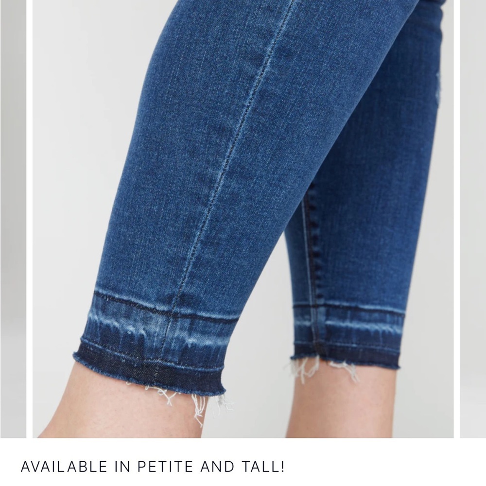 SPANX Distressed Ankle Skinny Jeans - Size M petite length - Picture 5 of 10